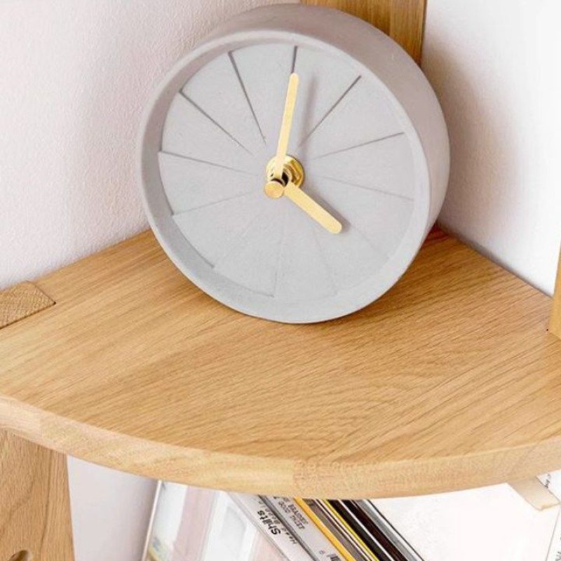 Natural Wood Corner Storage Sh - Desk Setup Oak recension och pris