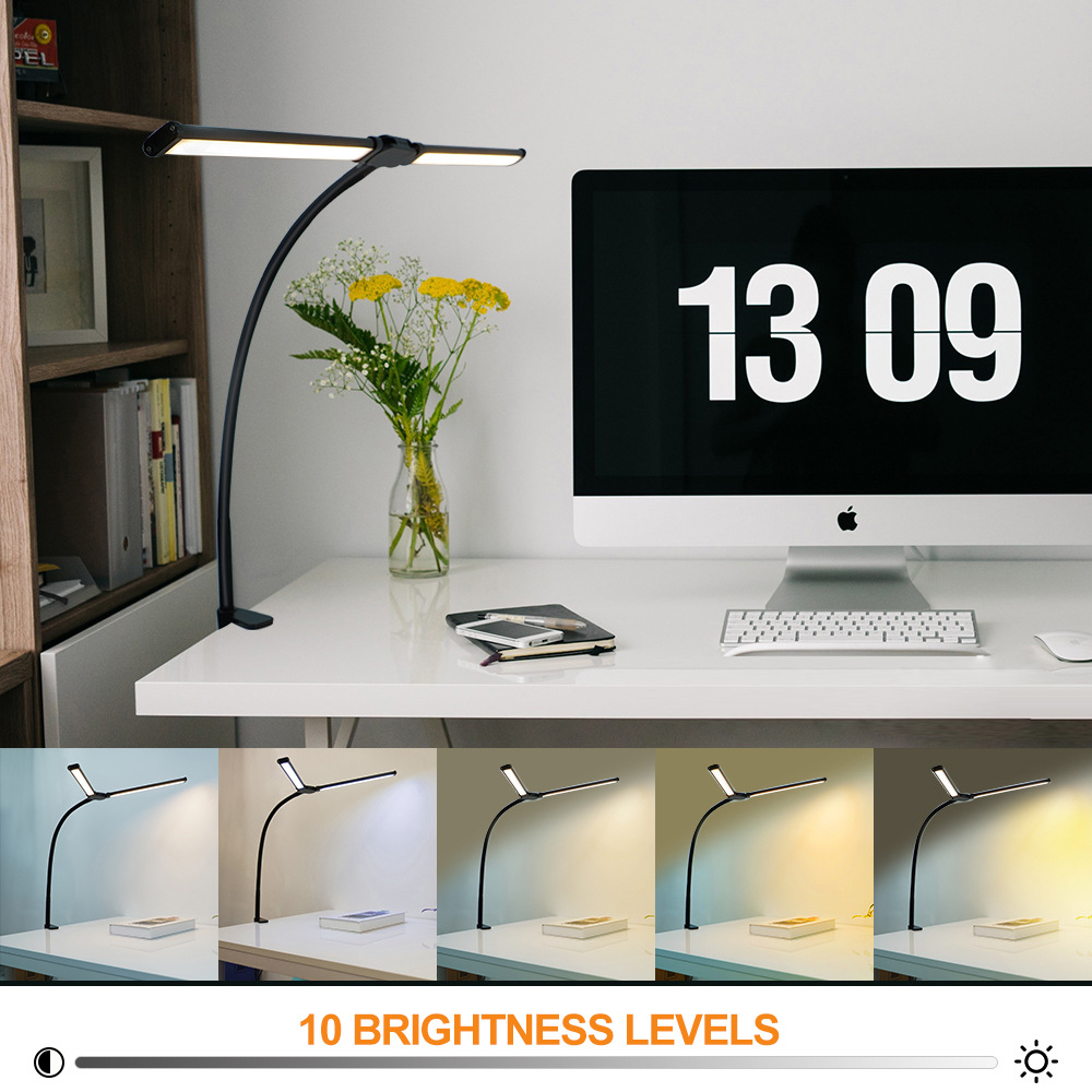 Eye-care LED Clip Metal Desk L - Desk Setup Office recension och pris