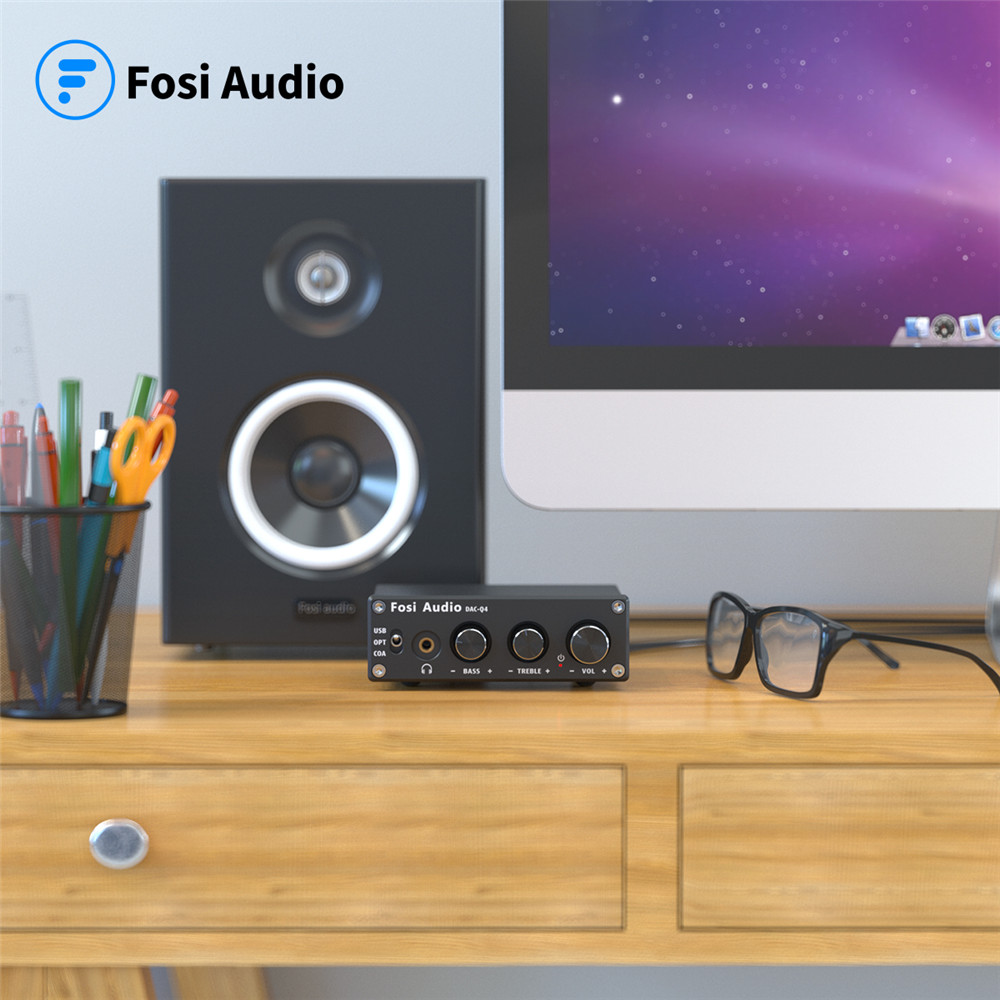 Fosi Audio Q4 Mini Stereo USB  - Desk Setup Speakers recension och pris