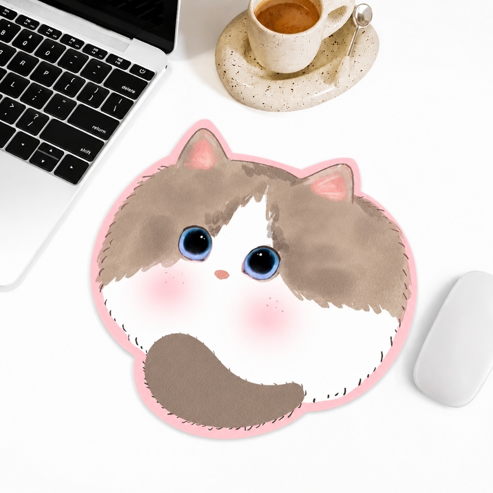Kawaii Cat Mouse Pad Cute Anim - Desk Setup Tech recension och pris