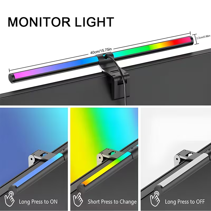 LED Monitor Light Bar With Rem - Desk Setup Lighting recension och pris