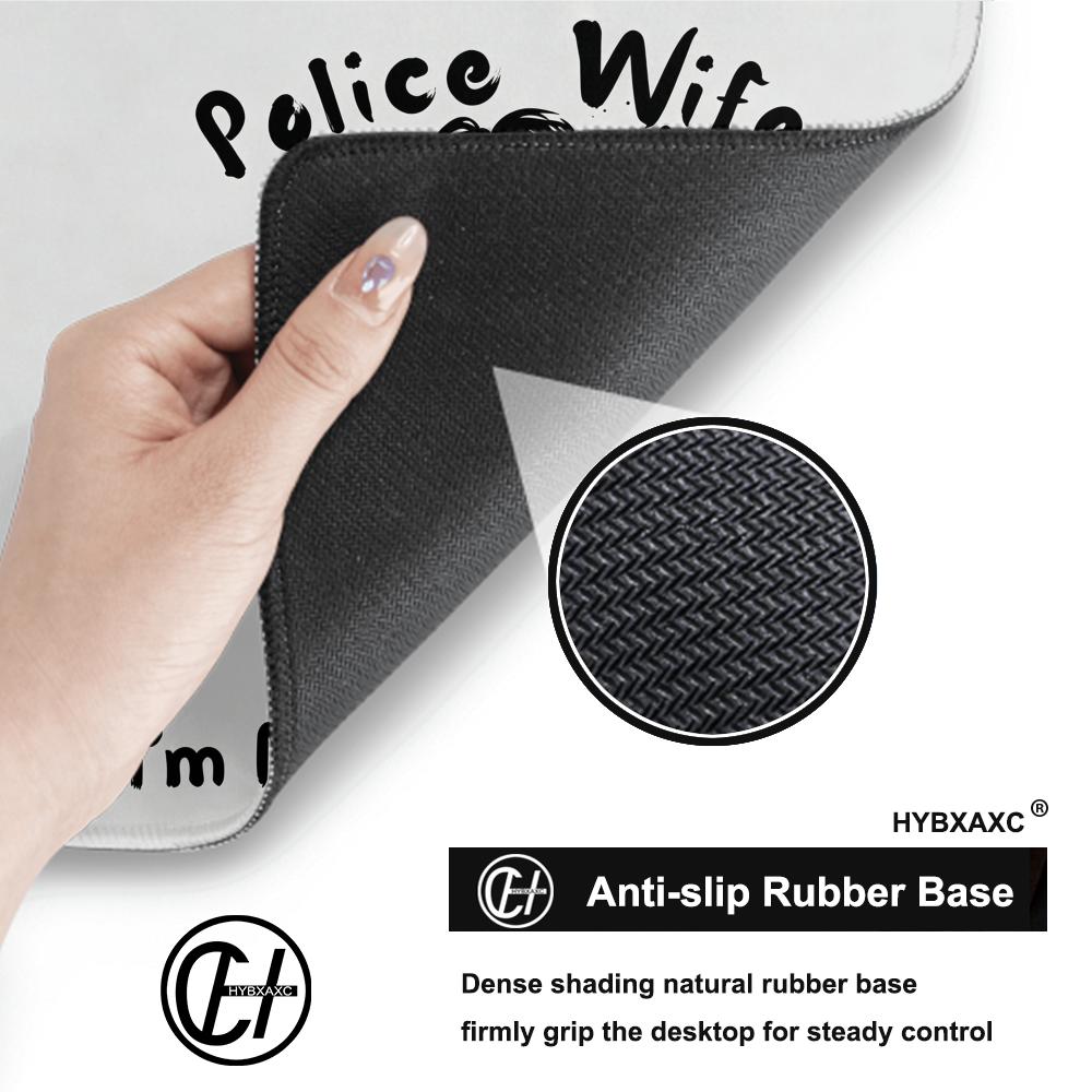 HYBXAXC Police Wife Mouse Pad  - Work Desk Home Setup recension och pris