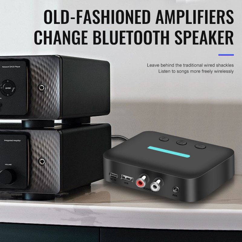 USB Bluetooth 5.3 Audio Receiv - Desk Setup Speakers recension och pris