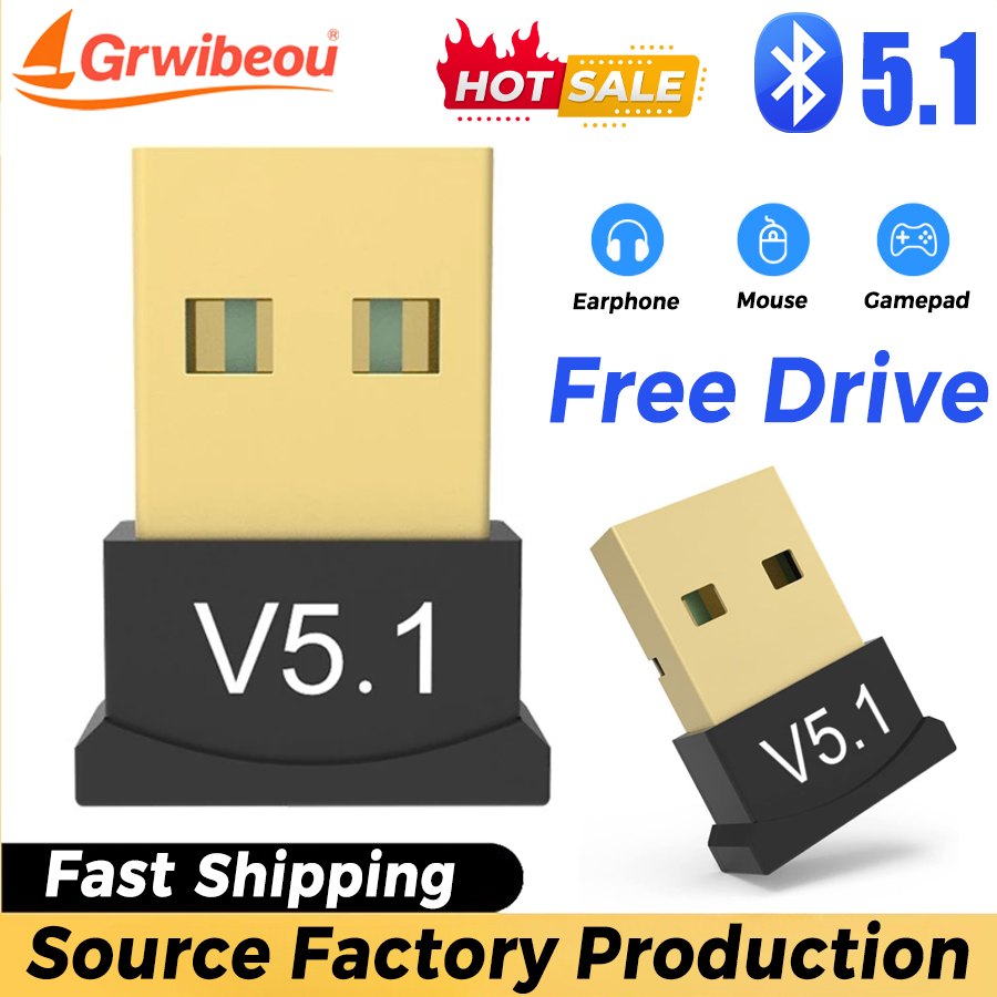Bluetooth 5.1 Dongle Adapter W - Desk Setup Speakers recension och pris