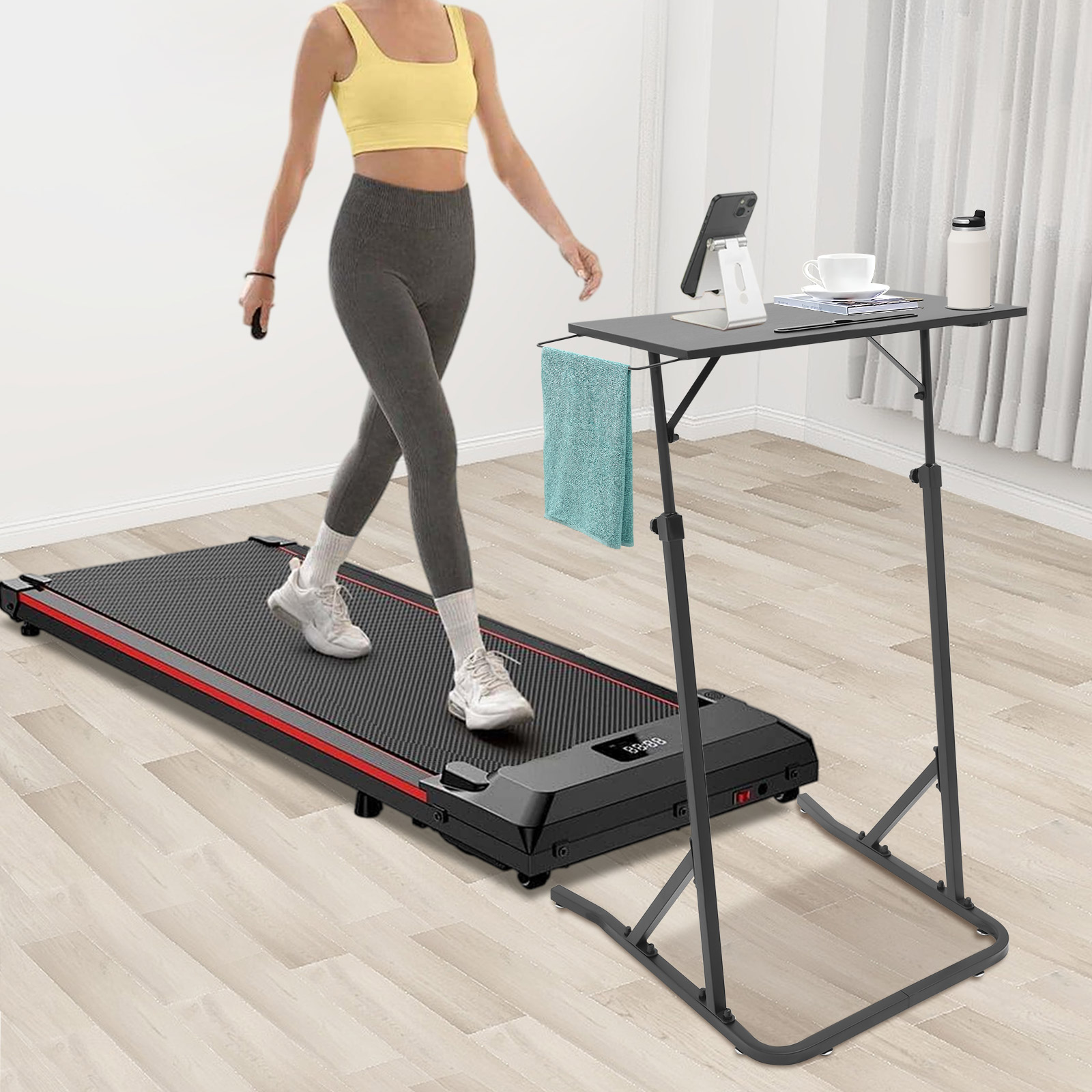 Adjustable Bike Trainer Desk,  - Desk Setup Office recension och pris