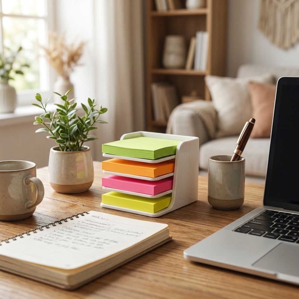 Stackable Sticky Note Holder L - Sticky Memo Holder recension och pris