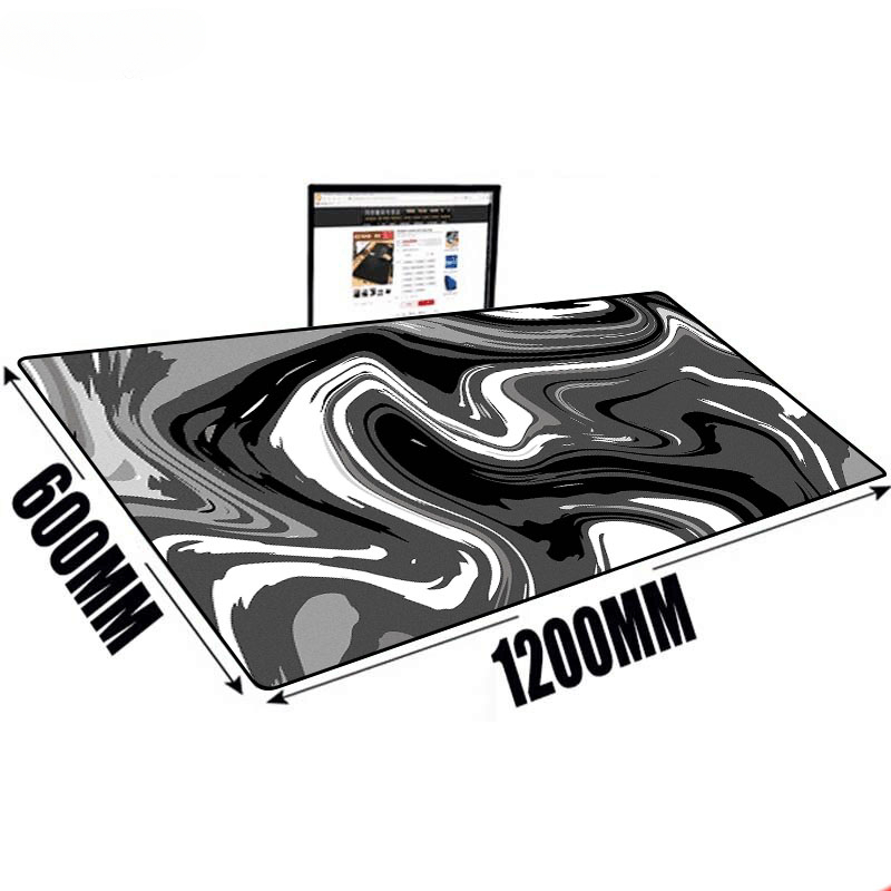 Large Mat Mouse Pad Fluid Art  - Desk Setup With Laptop recension och pris
