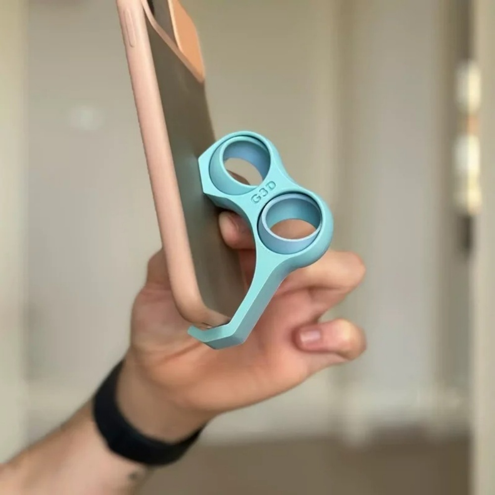 Universal Portable Double Fing - Dual Phone Holder recension och pris