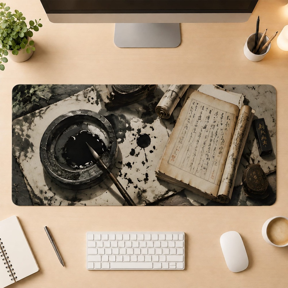 Retro Chinese calligraphy, ant - Desk Setup Simple recension och pris