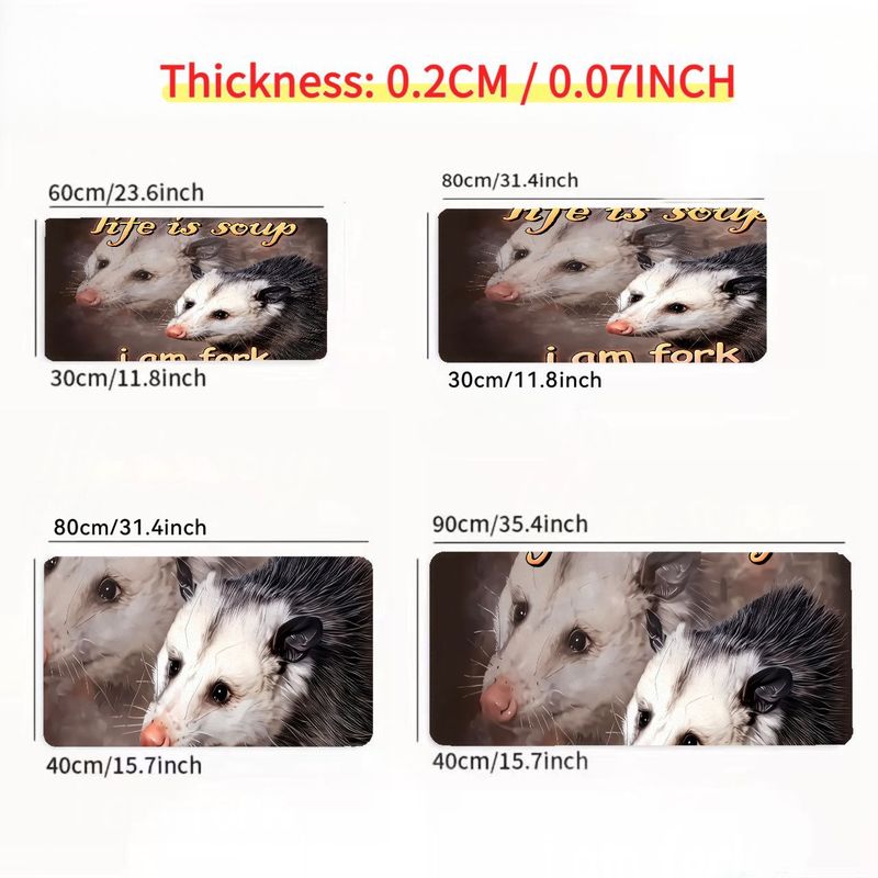 Whimsical Large Mouse Pad Flyi - Desk Setup Ergonomics recension och pris