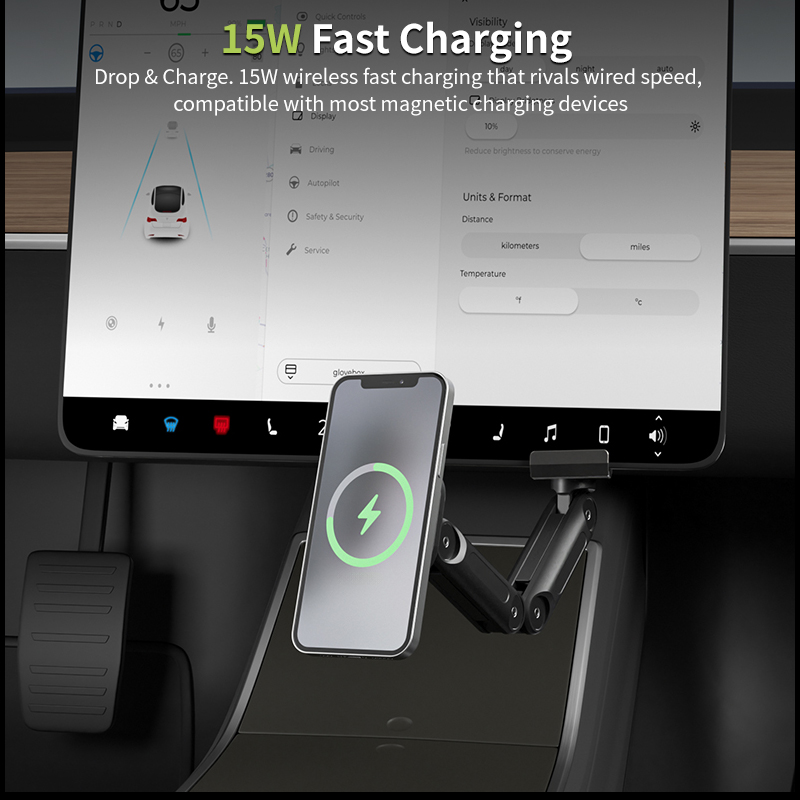 Foldable wireless magnetic pho - Dual Phone Holder recension och pris