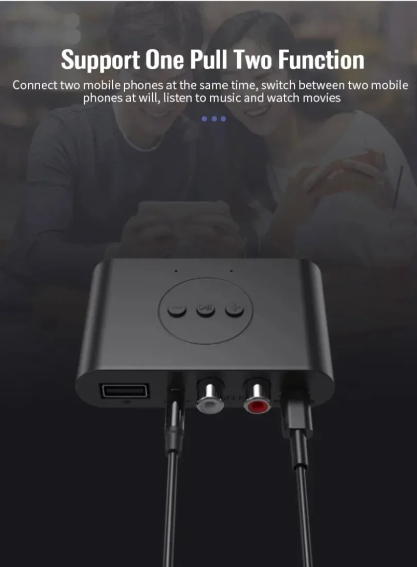 Bluetooth 5.0 Audio Transmitte - Desk Setup Speakers recension och pris