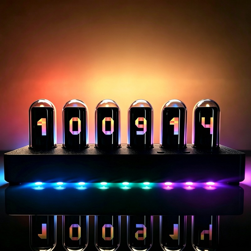 IPS‑Simulated Nixie Tube Clock - Desk Setup Simulator recension och pris