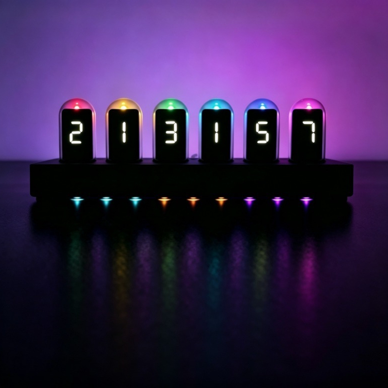 IPS‑Simulated Nixie Tube Clock - Desk Setup Simulator recension och pris