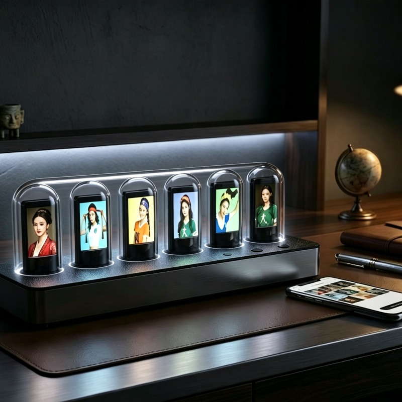 IPS‑Simulated Nixie Tube Clock - Desk Setup Simulator recension och pris