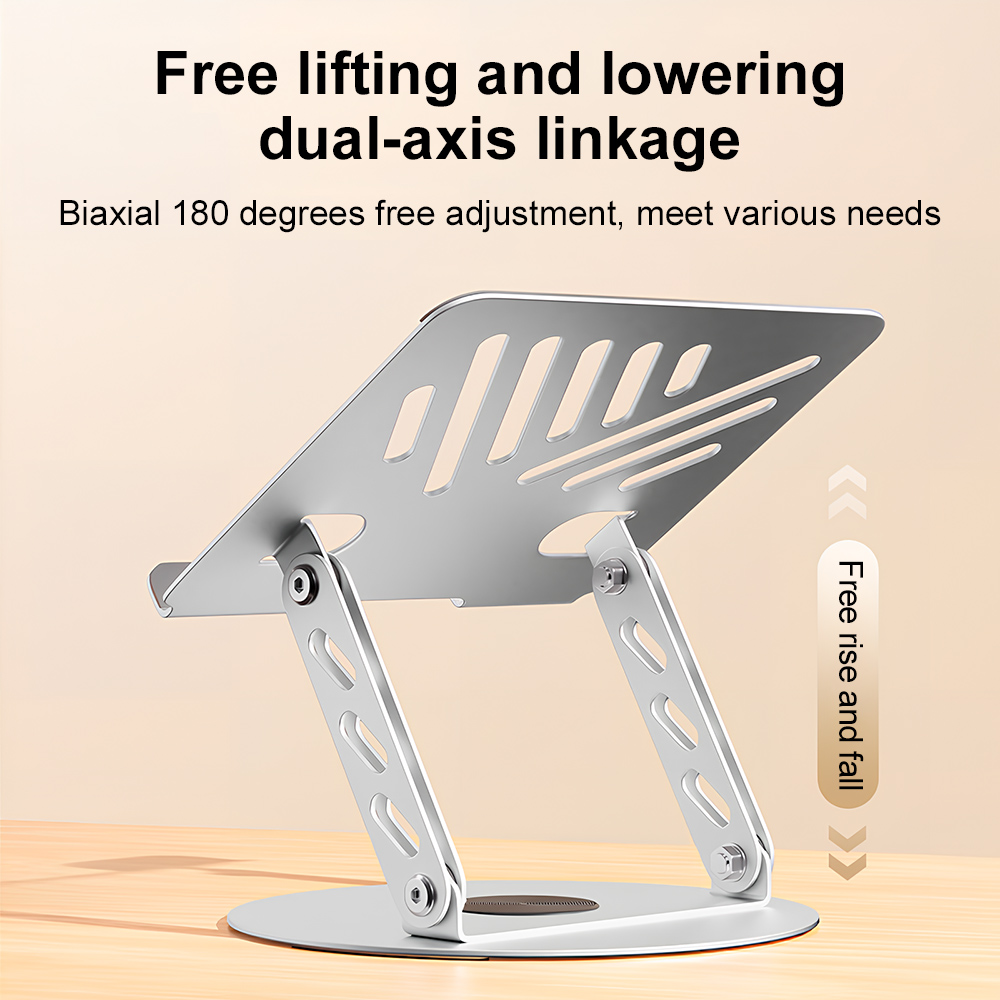 360° Rotating Laptop Stand Adj - Desk Setup Riser recension och pris