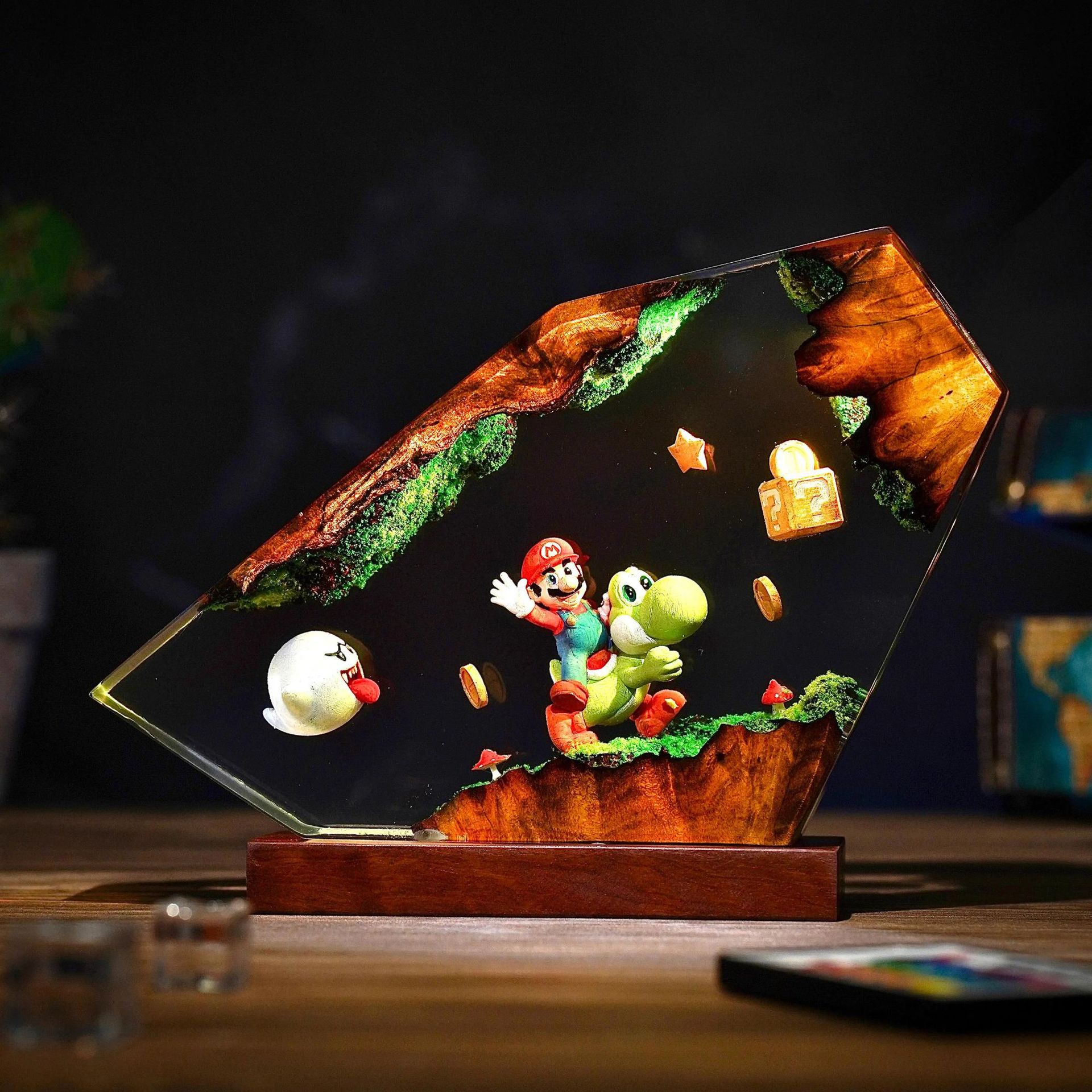 Table Resin Lamp Cartoon Anime - Desk Setup Lighting recension och pris