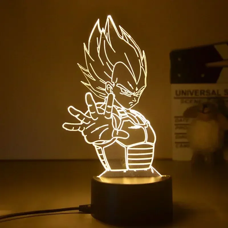 Dragon Ball Z Super Saiyan Veg - Desk Setup Lighting recension och pris