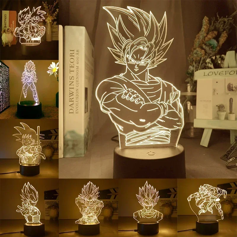 Dragon Ball Z Super Saiyan Veg - Desk Setup Lighting recension och pris