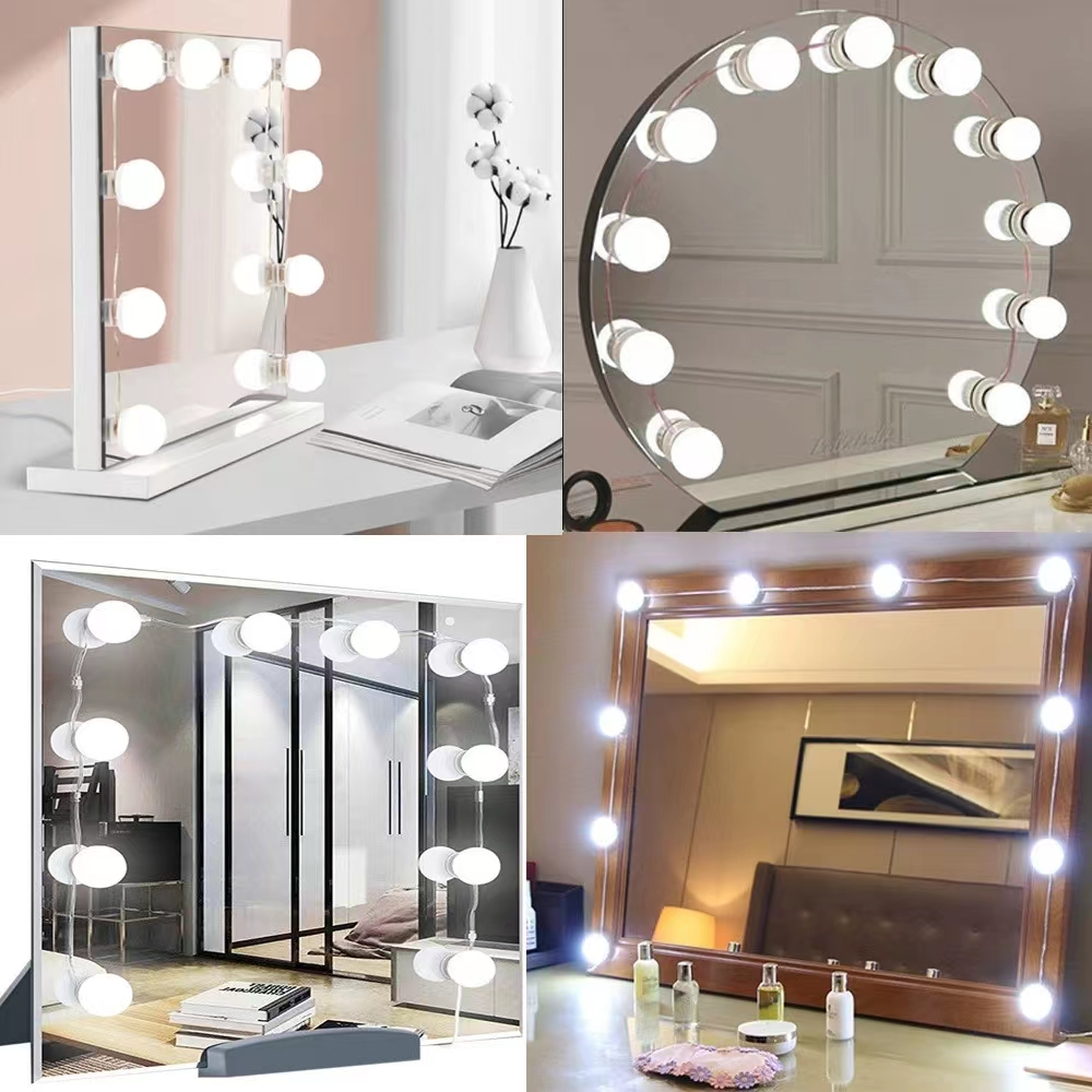 LED Light Paste Mirror Makeup  - Desk Setup Lighting recension och pris