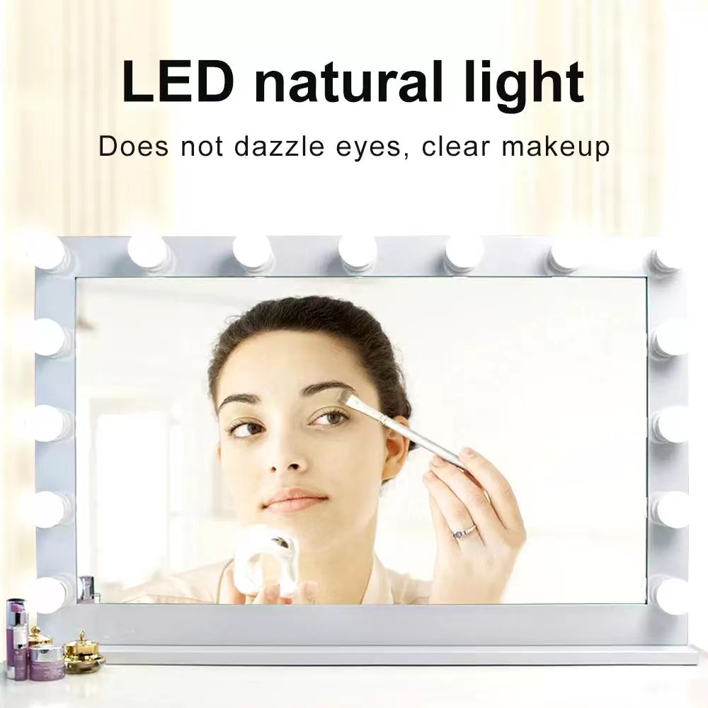 LED Light Paste Mirror Makeup  - Desk Setup Lighting recension och pris