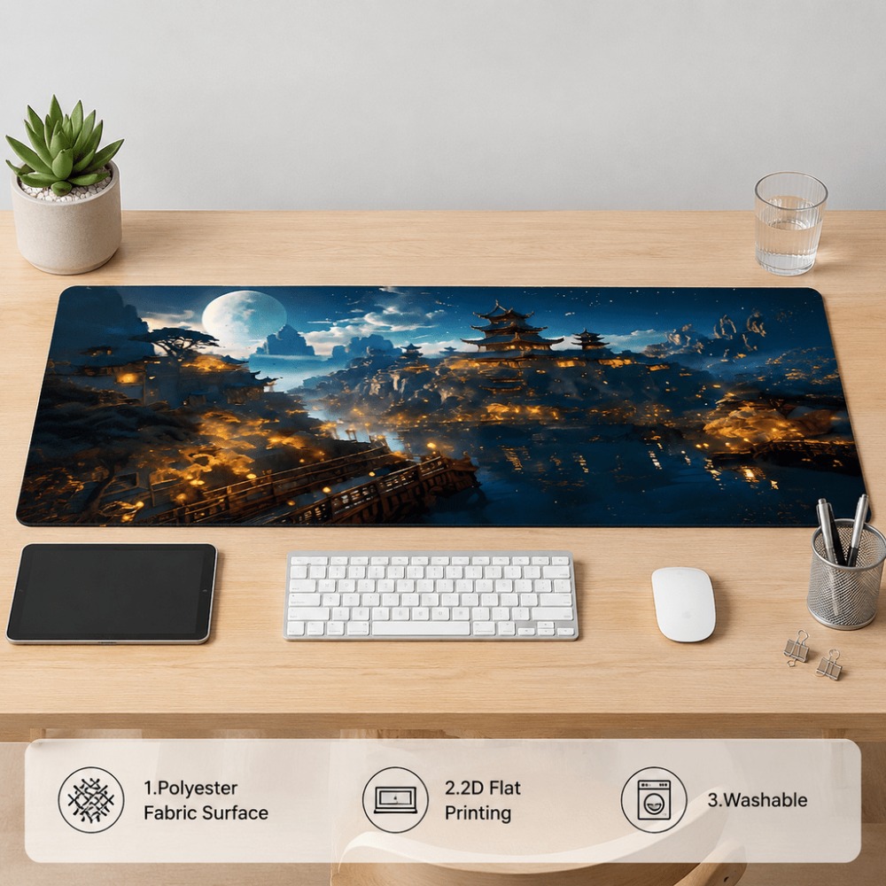 Original fantasy night city mo - Work Desk Home Setup recension och pris