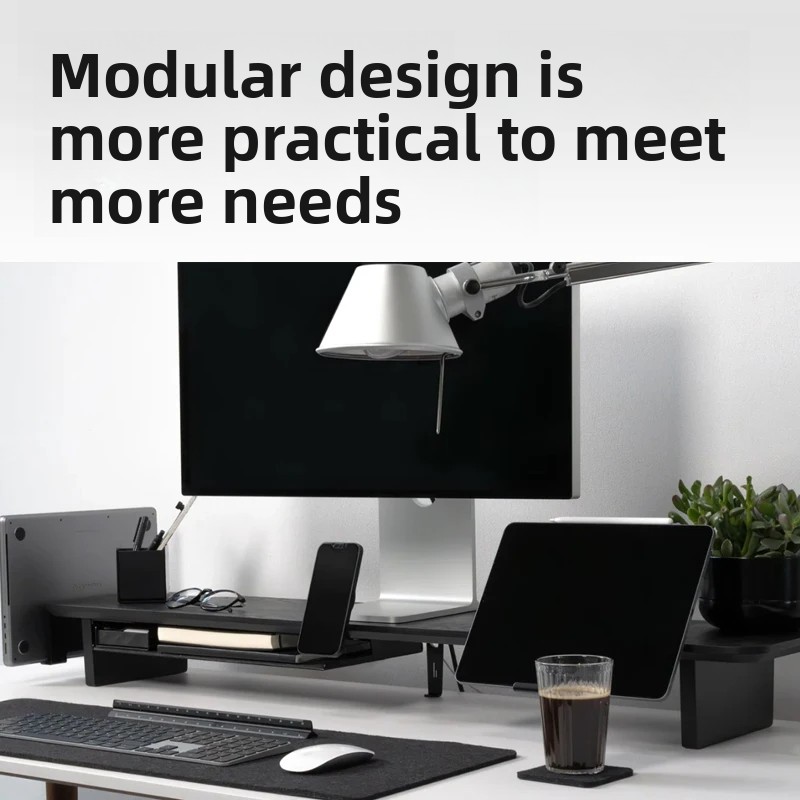Solid Wood Monitor Riser Stand - Desk Setup Office recension och pris