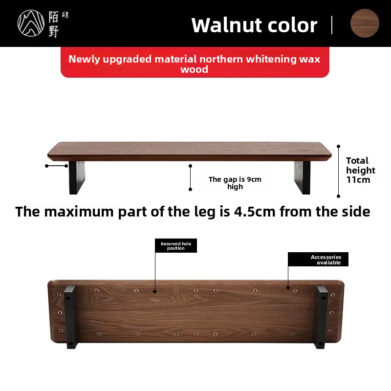 Solid Wood Monitor Riser Stand - Desk Setup Office recension och pris