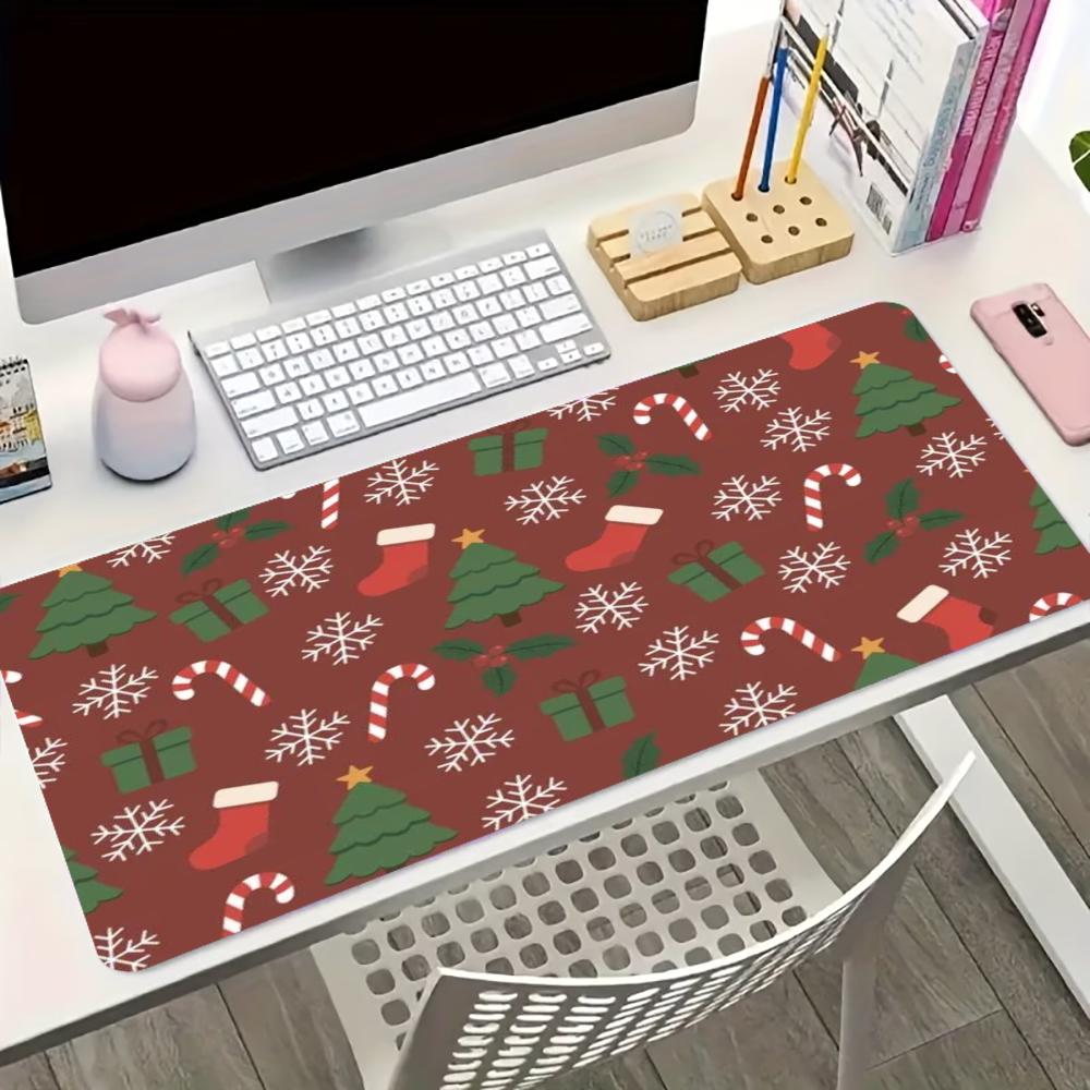 Christmas Candy Cane Snowflake - Desk Setup With Laptop recension och pris