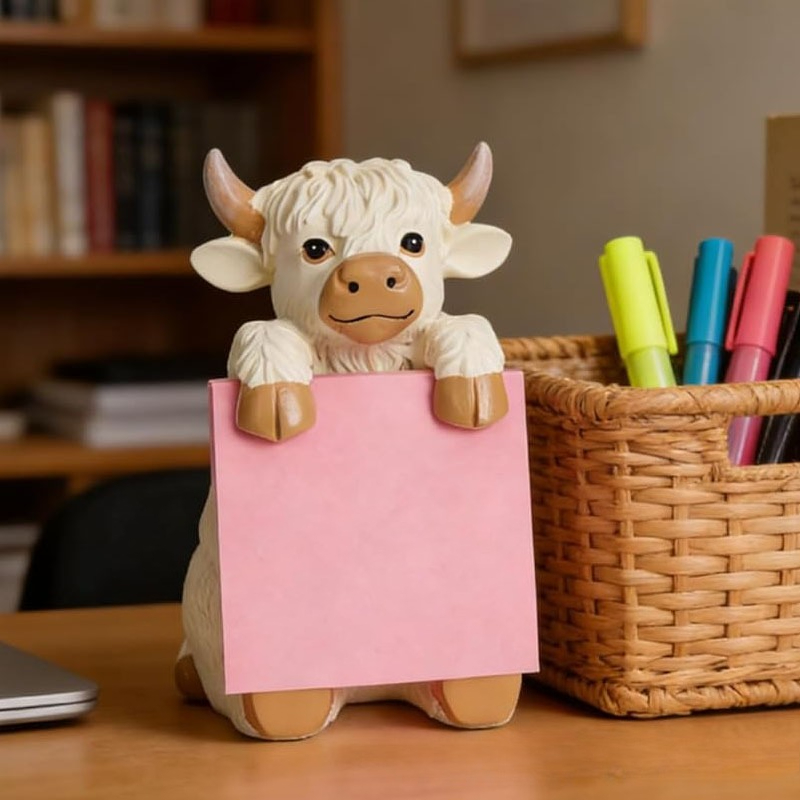 Creative Highland Cow Resin St - Sticky Memo Holder recension och pris
