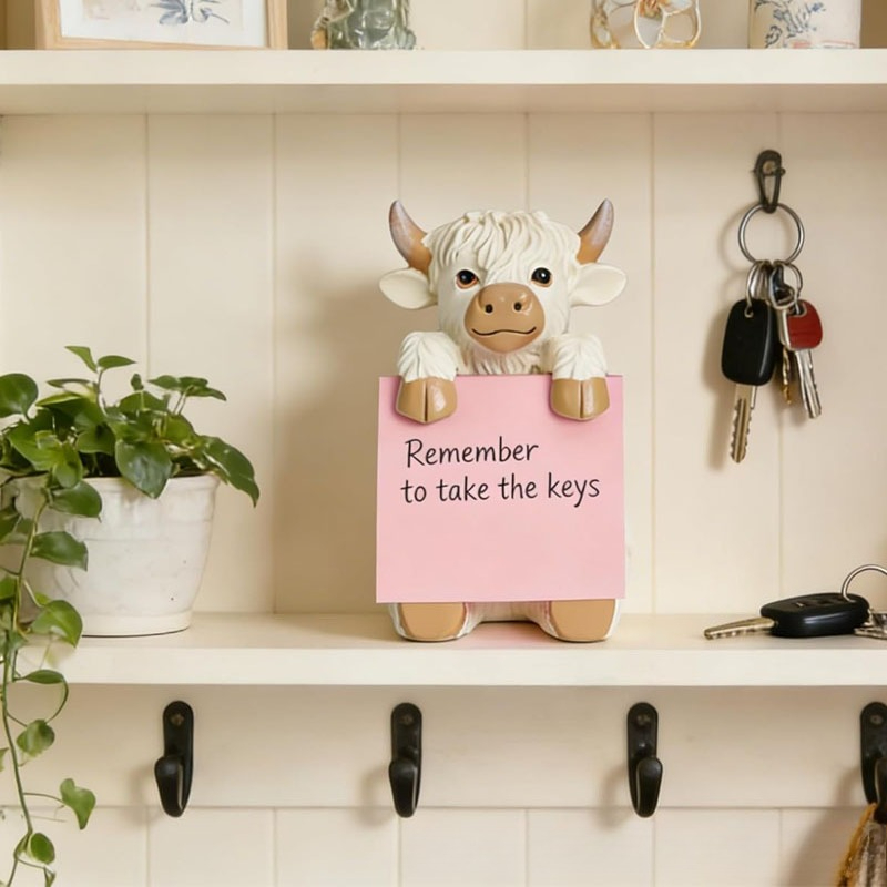Creative Highland Cow Resin St - Sticky Memo Holder recension och pris