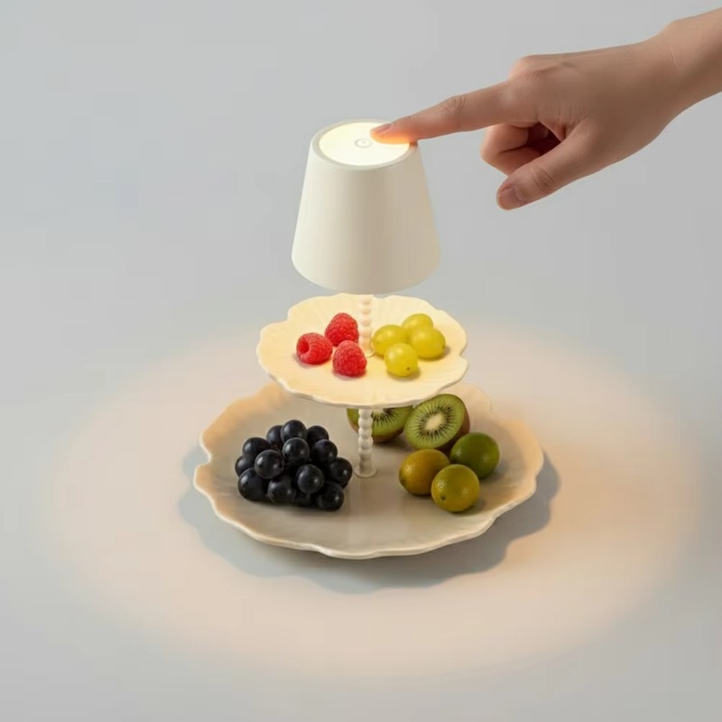 lat Panel Table Lamp Cream Whi - Desk Setup Lighting recension och pris