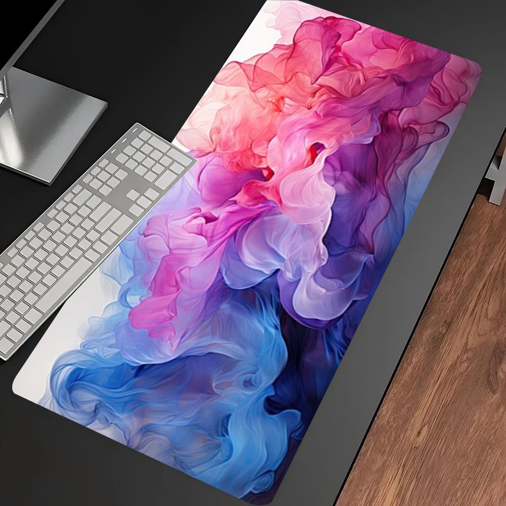 Vibrant Color Smoke Ink Swirl  - Desk Setup With Laptop recension och pris