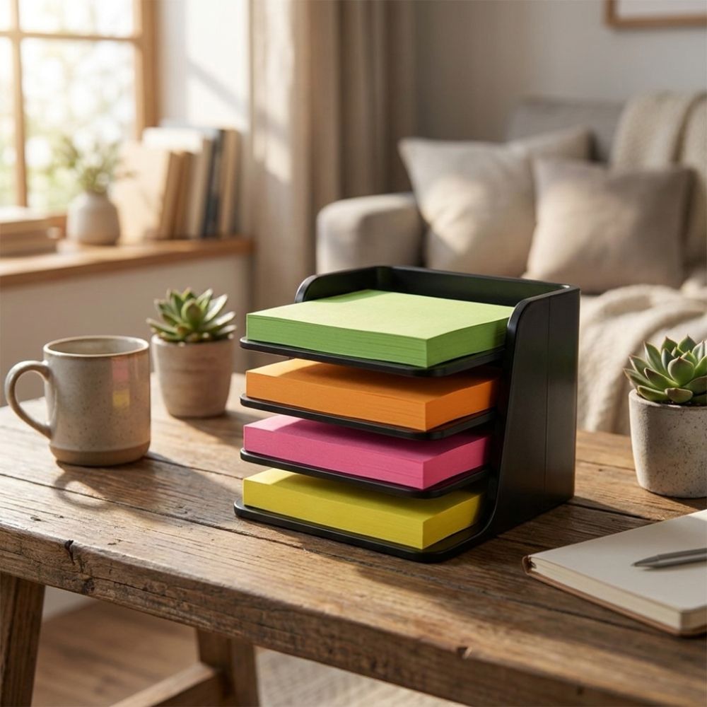 Stackable Sticky Note Holder P - Sticky Memo Holder recension och pris