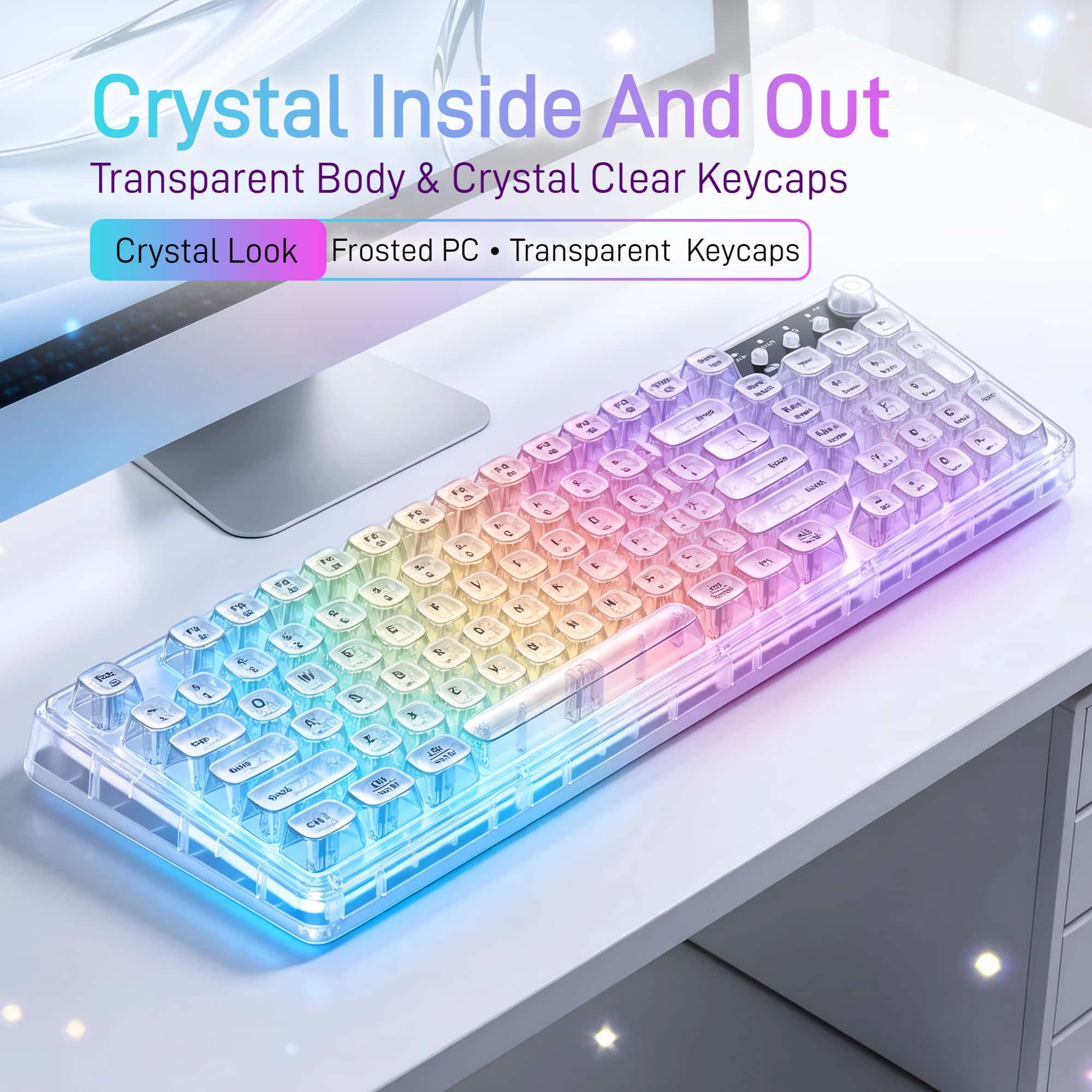 F99 Gasket Transparent Wireles - Desk Setup Tablet recension och pris