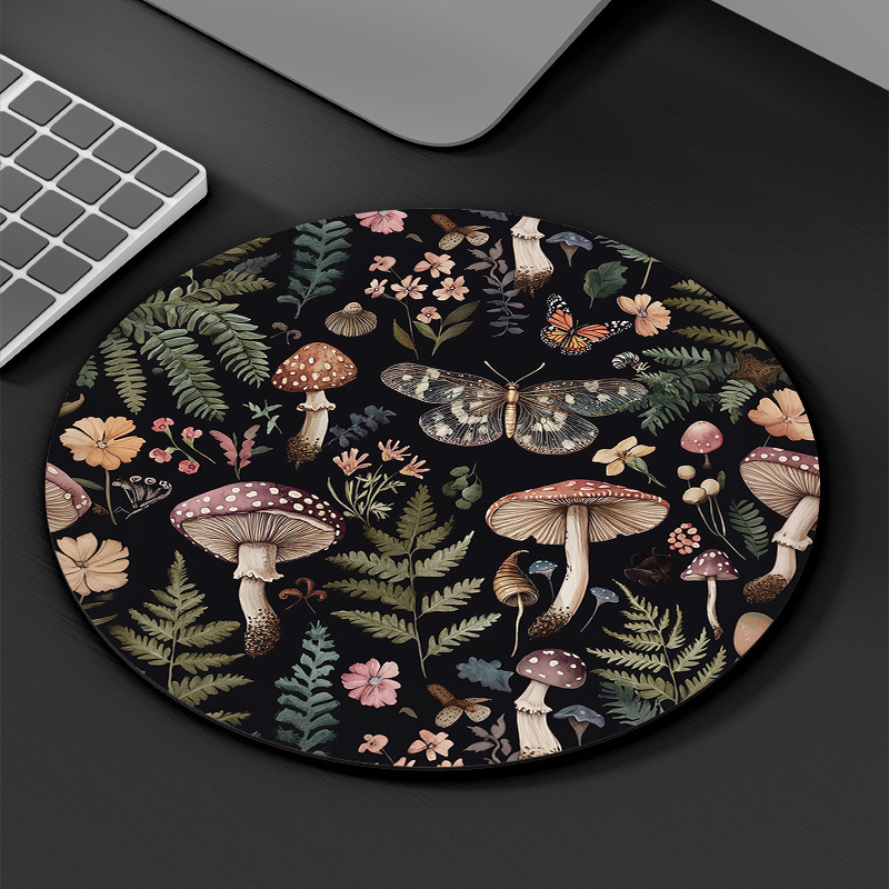 Round Forest Plant Mouse Pad R - Desk Setup Office recension och pris